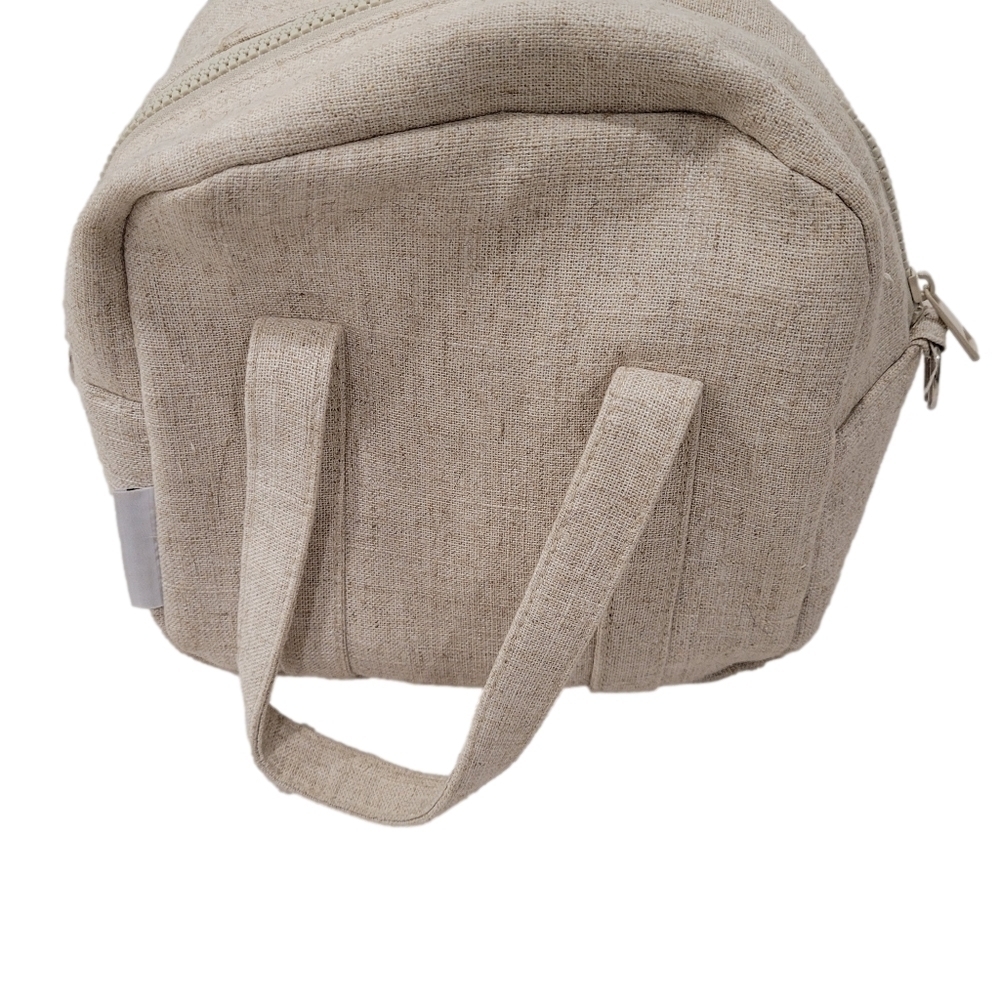 Rae Dunn "YUM" Insulated Lunch Tote Bag in Cream - Picture 3 of 10
